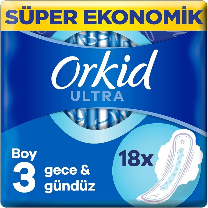 Ultra Ekstra Hijyenik Ped Gece Süper Ekonomik Paket (1 x 18 Ped)