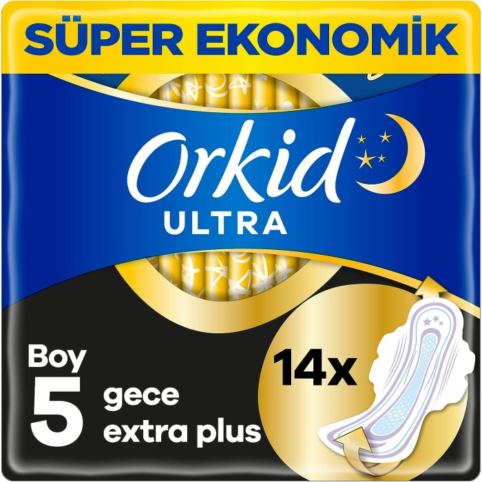 Hijyenik Ped Ultra Gece Extra Plus 14lü Süper Ekonomik Paket