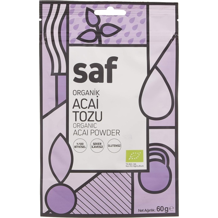 Saf Nutrition Organik Acai Tozu 60 Gr