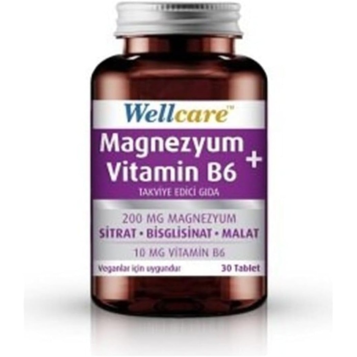 Wellcare Magnezyum B6 Vt 200/10Mg 30 Tb.