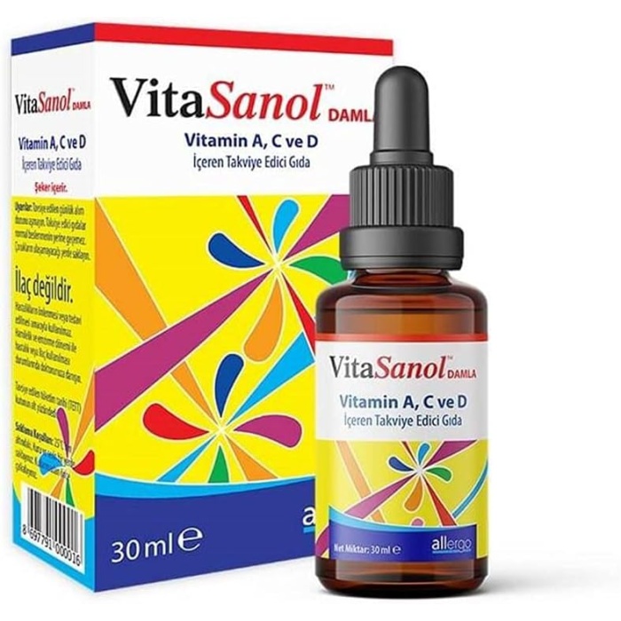 Allergo VitaSanol A, C ve D Vitamini İçeren Takviye Edici Damla (1 x 30 mL)