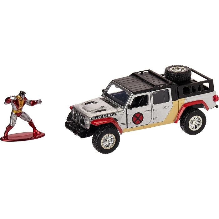 , 253223012,  Lisanslı, X-MEN Colossus, Jeep Gladiator, Figürlü, Die-cast (metal), Açılabilen Kapılar ve Kauçuk Lastikler, 1:32