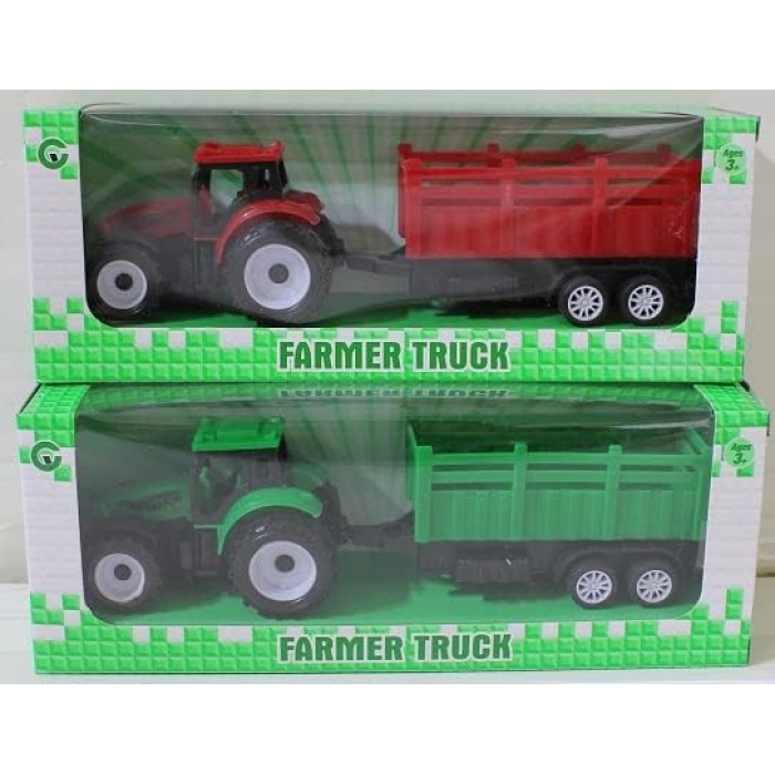 Oyuncak 9975-1 Çek Bırak Römorklu Traktor