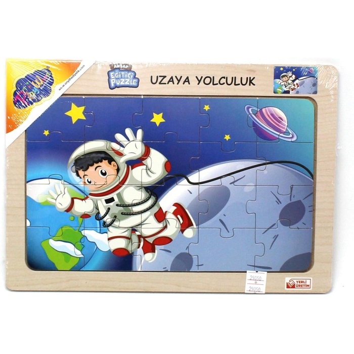 Playwood Ahşap Eğitici Puzzle Uzaya Yolculuk