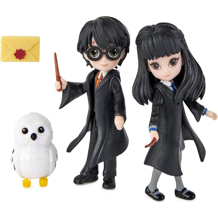 Harry Potter Dünyası, Büyülü Minis 8cm Harry Potter ve Cho Chang Arkadaşlık Seti, Biriktirilebilir Oyuncak Figürler ve Yaratık, 5 Yaş ve Üzeri Çocuk Oyuncakları