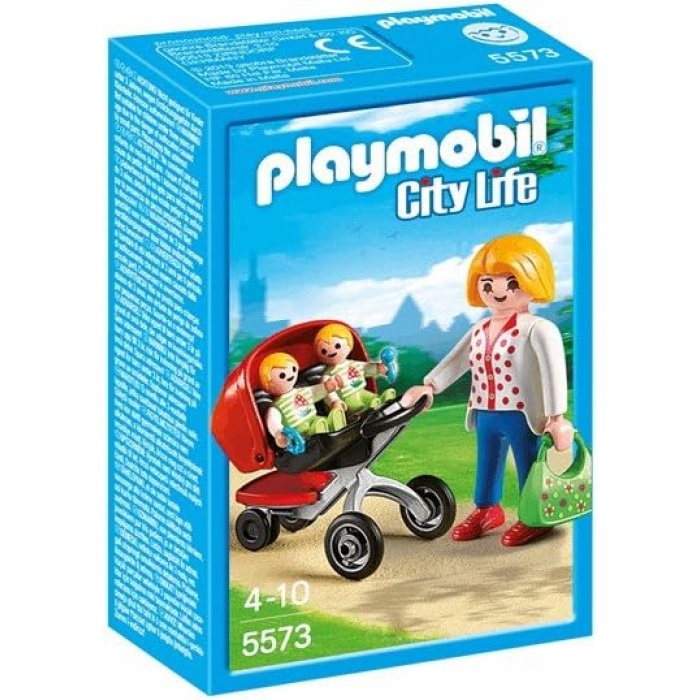 PLAYMOBIL City Life - 5573 ikiz bebek arabası, 4 yaşından itibaren [Oyuncak Ödülü 2014], renkli