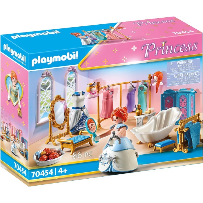 PLAYMOBIL Princess 70454 küvetli giyinme odası, çok renkli, 4 yaşından itibaren