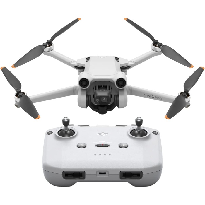 DJI Mini 3 Pro (Standart Kumandalı) - 4K/60fps, Gerçek Dikey Gil, 3 Yönlü Engel Aılama, 34 dk Uçuş Süresi, terShots, FocusTrack, Katlanabilir, Gri İHA