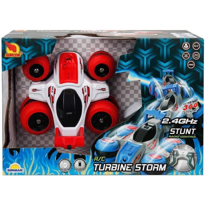 Suncon Turbine Storm 360 Derece Dönen Uzaktan Kumandalı Akrobat Araba 16 CM