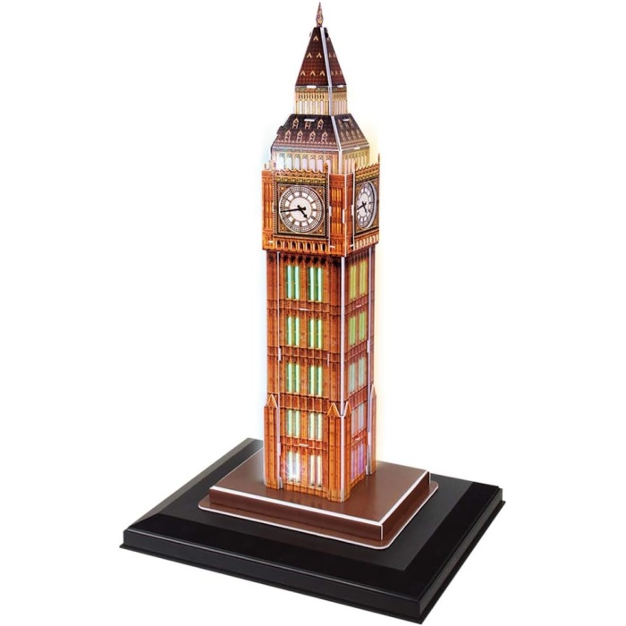 3D 28 Parça Puzzle Big Ben Saat Kulesi - İngiltere(Led Işıklı)