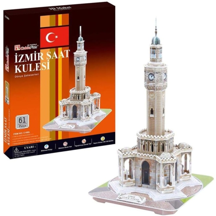 3D 61 Parça Puzzle İzmir Saat Kulesi