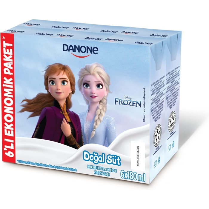 Danone Disney Karakterli Sade Süt (6 x 180 ml)