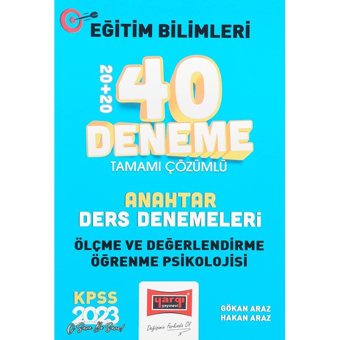 2023 KPSS Eğitim Bilimleri Ölçme Değerlendirme ve Öğrenme Psikolojisi Anahtar Ders Denemeleri Tamamı Çözümlü 20+20 40 Deneme Sınavı