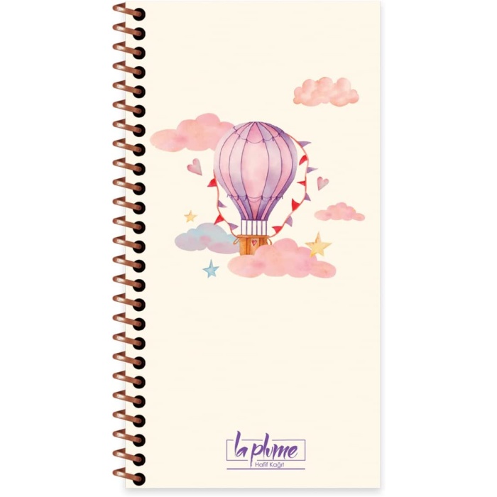 10x19 Düz Defter La Plume Balloon - Turuncu