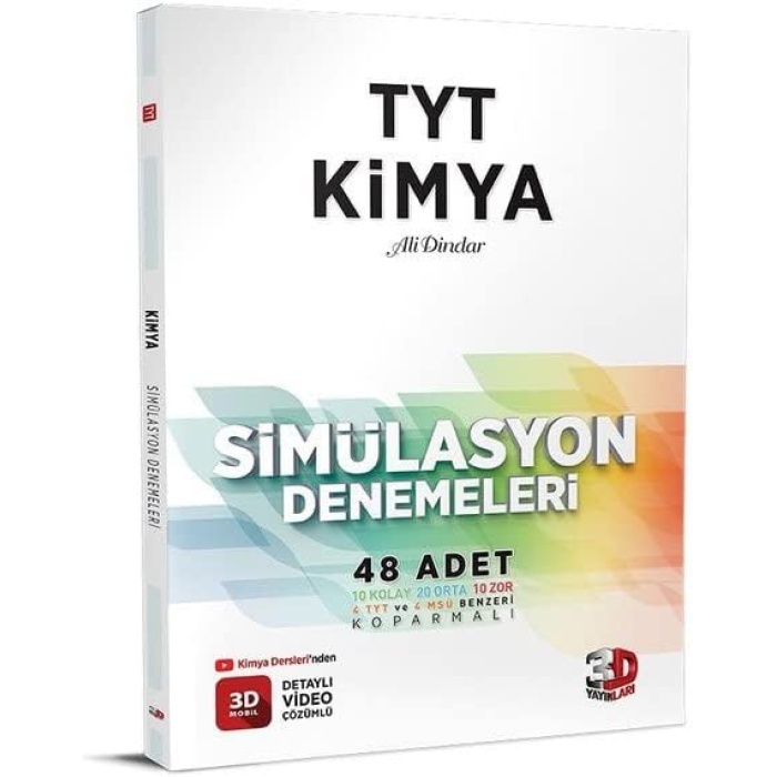 3D Yayınları TYT Kimya 48 Simülasyon Deneme Sınavı