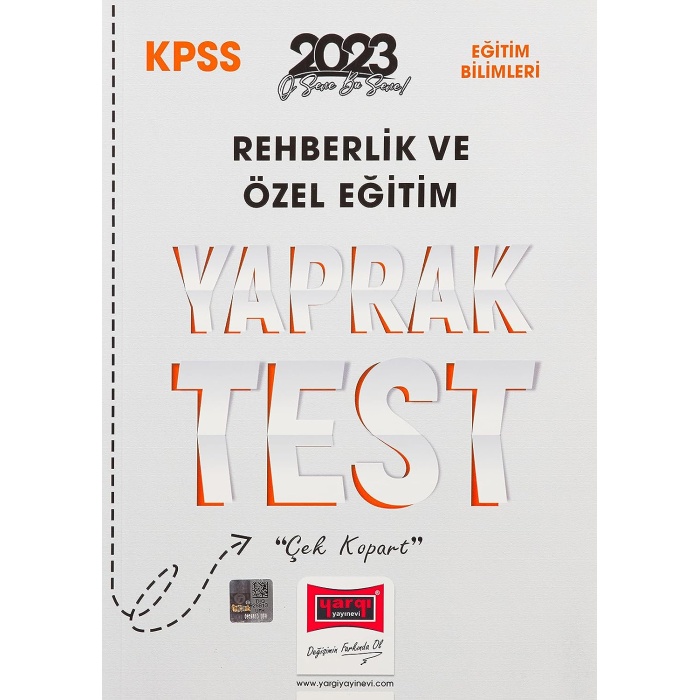 2023 KPSS Eğitim Bilimleri Rehberlik ve Özel Eğitim Yaprak Test Yargı Yayınevi