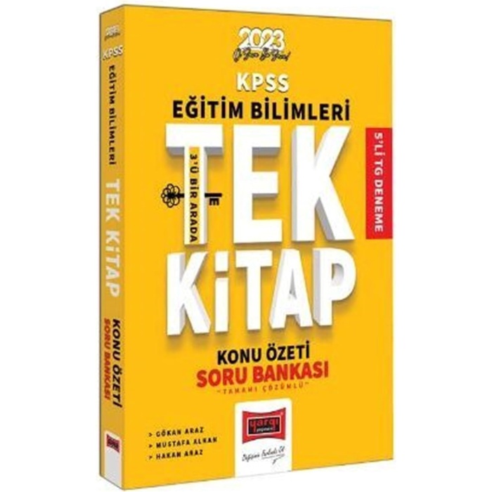 2023 KPSS Eğitim Bilimleri Tüm Dersler Tek Kitap Konu Özeti ve Tamamı Çözümlü Soru Bankası