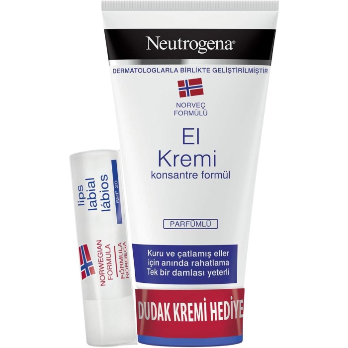 Parfümlü El Kremi 75 ml + Dudak Kremi