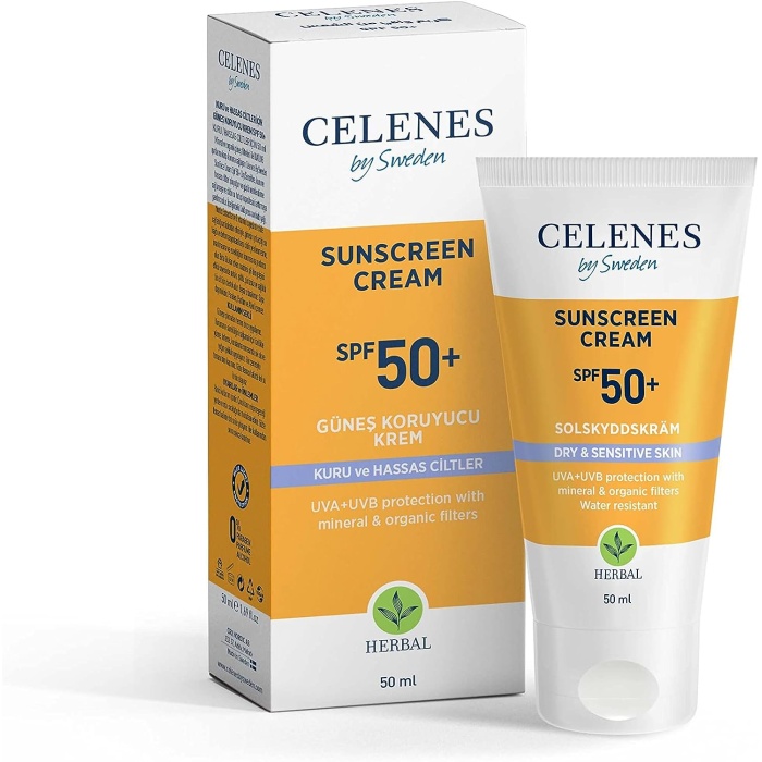 Herbal Güneş Kremi, Kuru ve Hassas Ciltler, 50 Spf, 50ml