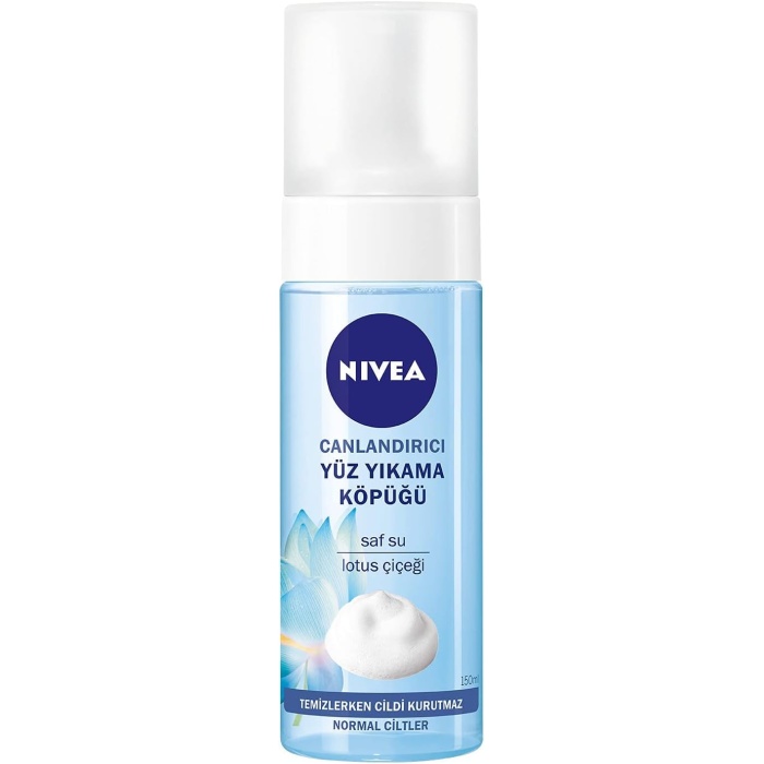 Yüz Yıkama Köpüğü Canlandırıcı,Normal Ciltler (150ml), Derinlemesine Yüz Temizleme,Saf su, Lotus Çiçeği