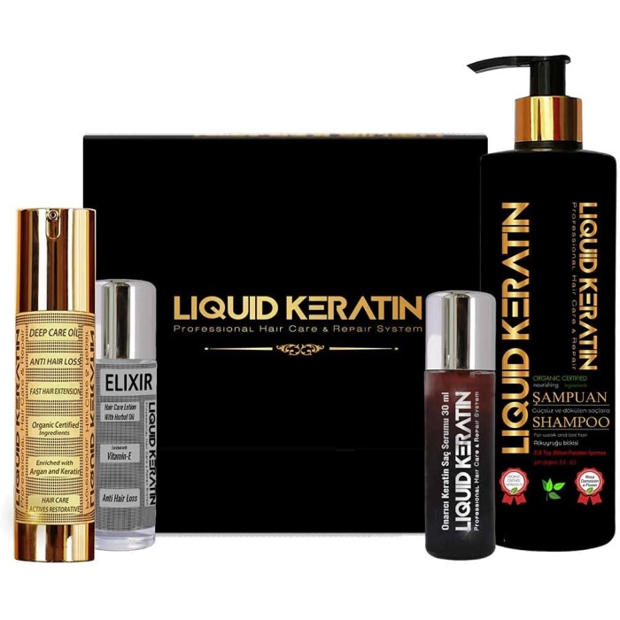 Keratin Keratin Hızlı Saç Uzatan 4lü Set