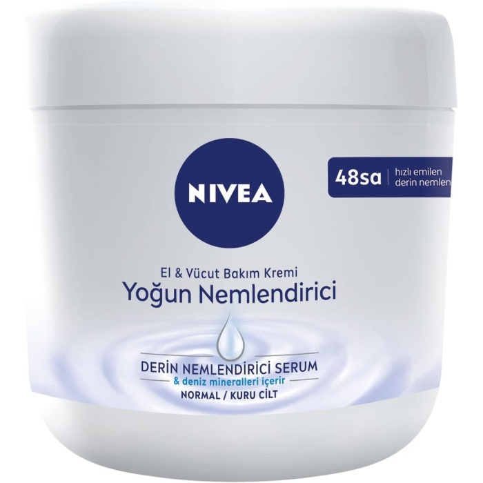 Yoğun Nemlendirici El & Vücut Bakım Kremi 400 ml, Normal/Kuru Ciltler 48 Saat Nemlendirme