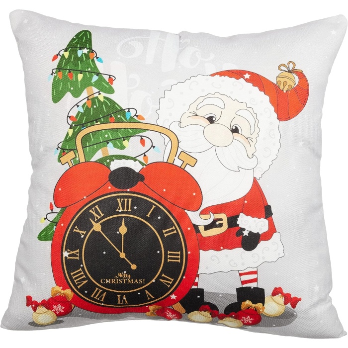 Dekor bk2480 Dekoratif Yılbaşı Christmas Temalı Kırlent Kılıfı