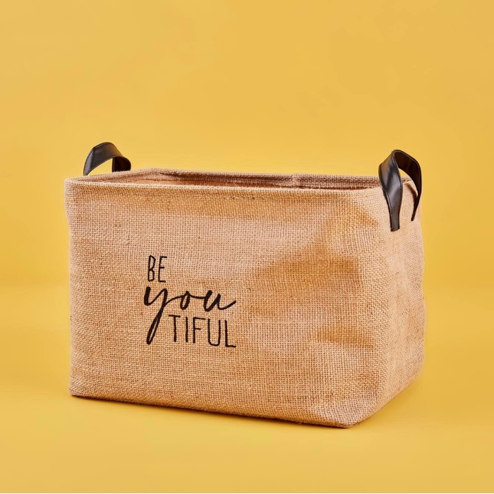 Be Youtiful Jüt Sepet, Naturel, 37x27x25cm