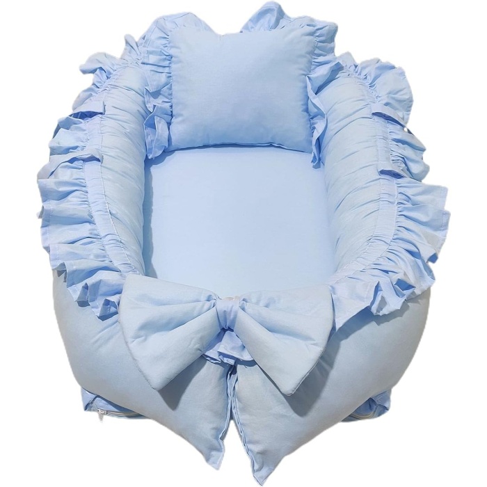 Babynest (Mavi Fırfır Kenar)