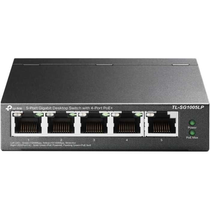 TL-SG1005LP, 4 Port PoE + ile 5 Port Gigabit Masaüstü Switch