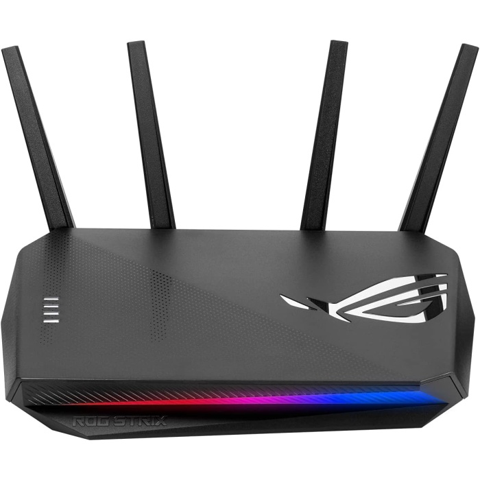 ROG STRIX-AX3000 WIFI6 Dual Band Gaming Extendable Router-Aura RGB-Mobile Gaming Mod-Gaming  Port-4G 5G Mobile Tethering-AiProtection