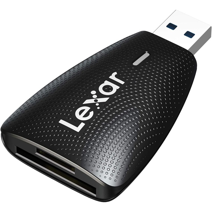 Lexar Çoklu Kart 2si 1 arada USB 3.1 Okuyucu, UHS-I UHS-II SD/Micro SD Kart için 312 MB/snye kadar, USB 3.0/2.0 ile uyumlu, Yüksek Hızlı Aktarımlı Kompakt Taşınabilir Kart Okuyucu (LRW450UBAMZN)