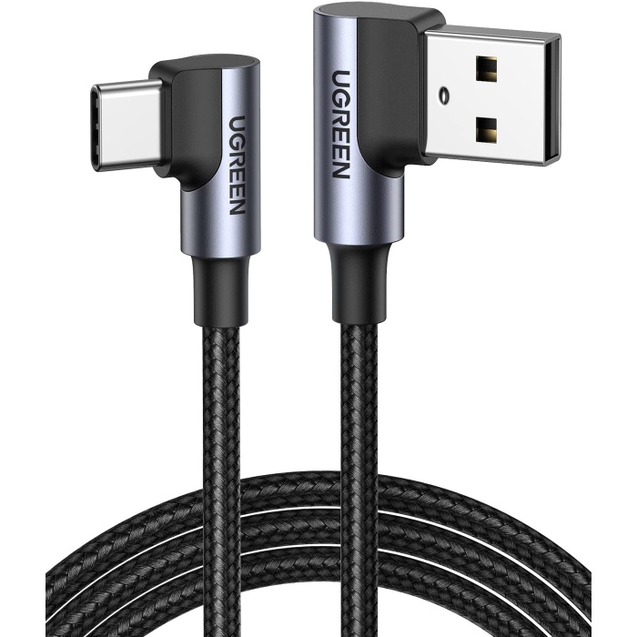 USB C Tipi Kablo 90 Derece Hızlı Şarj Kablosu Hızlı Şarj 4.0/3.0/2.0 (3M)