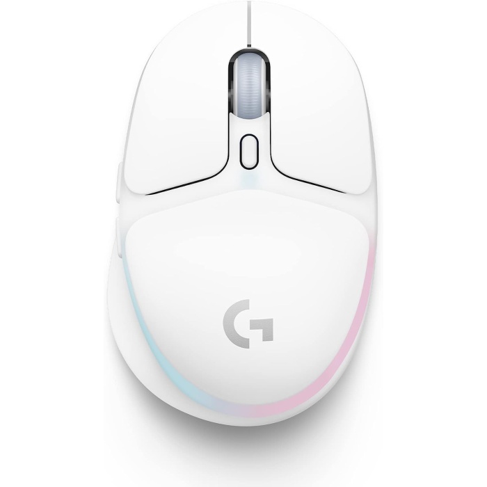 G705 Aurora Kablosuz Oyuncu Mouse, Özelleştirilebilir LIGYNC RGB Aydınlatma, Ligpeed Kablosuz, Bluetooth Bağlantısı, Hafif, PC/Mac/Dizüstü Biisayar ile Uyumlu, Beyaz