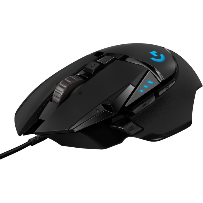 G G502 HERO Kablolu Oyuncu Mouse, LIGYNC Teknolojisi, 25.600 DPI, 11 Programlanabilir Tuş, 121 gr Ağırlık, Siyah