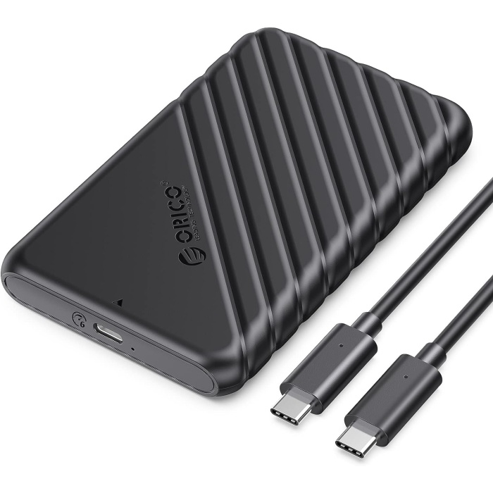 Orico Type-C to Type-C USB3.1 Gen1 6Gbps 2.5” inch SATA SSD Hard Disk Kutusu Siyah