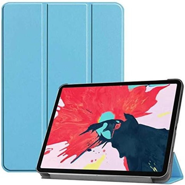 38505  iPad Pro 12.9  Smart Cover Standlı 1-1 Kılıf Mavi