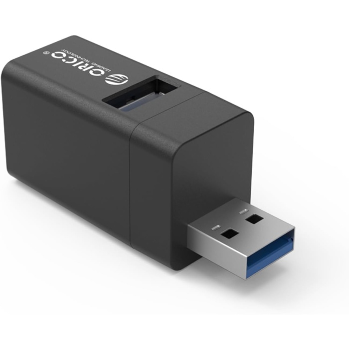 Orico Mini Hub USB 3.1 Gen1 | Küçük Hub Kablosuz | 2 x USB 2.0 Bağlantısı, 1 x USB 3.1 5 Gbit | Hub Dizüstü Biisayar, TV için | Klavye, Biisayar Faresi | Bluetooth Adaptörü | Siyah