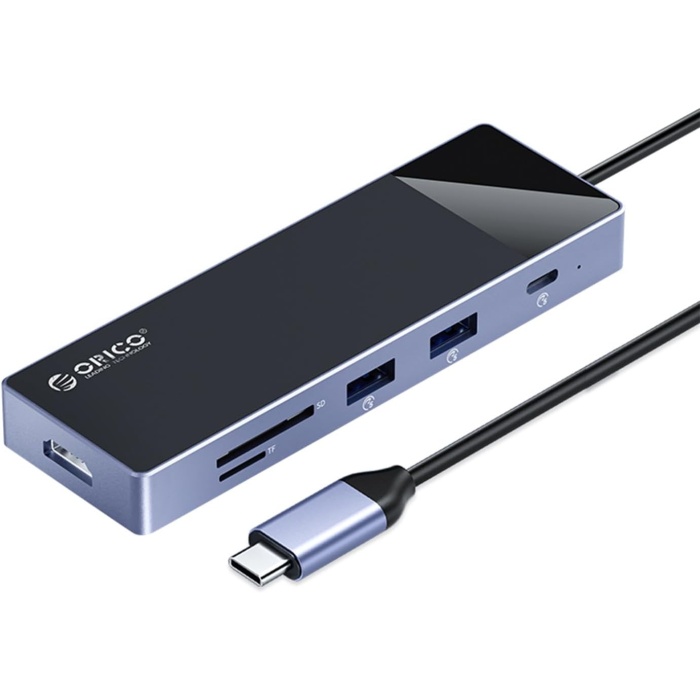 Orico Type-C PD100W 4K 30Hz HDMI SD TF 5Gbps Type-C 4 USB-A Portlu Hub Çoklayıcı