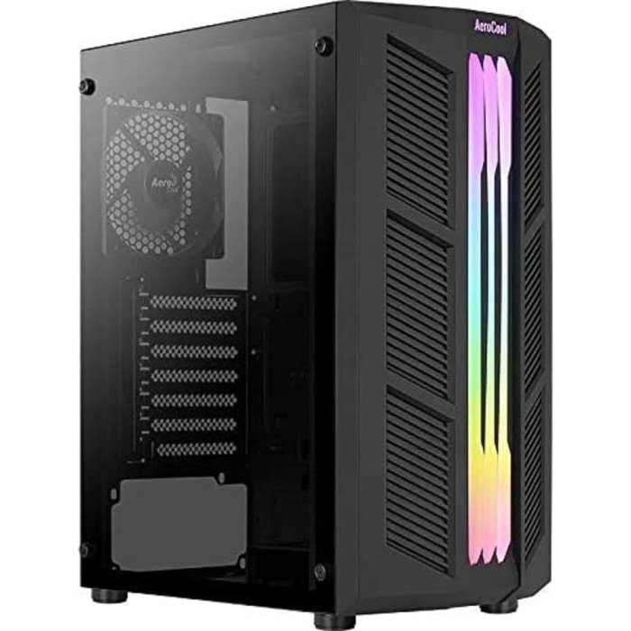 Prime RGB v3 2x12cm Fanlı RGB Led Şerit USB 3.0 Biisayar Kasası (AE-PRM-V3), Siyah