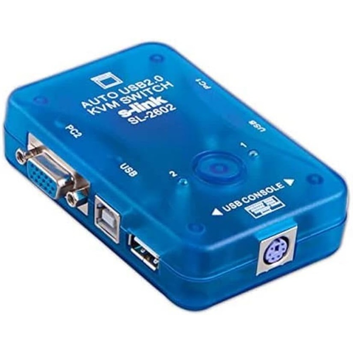 SL-2602 Usb Otomatik 2Port Kwm Switch