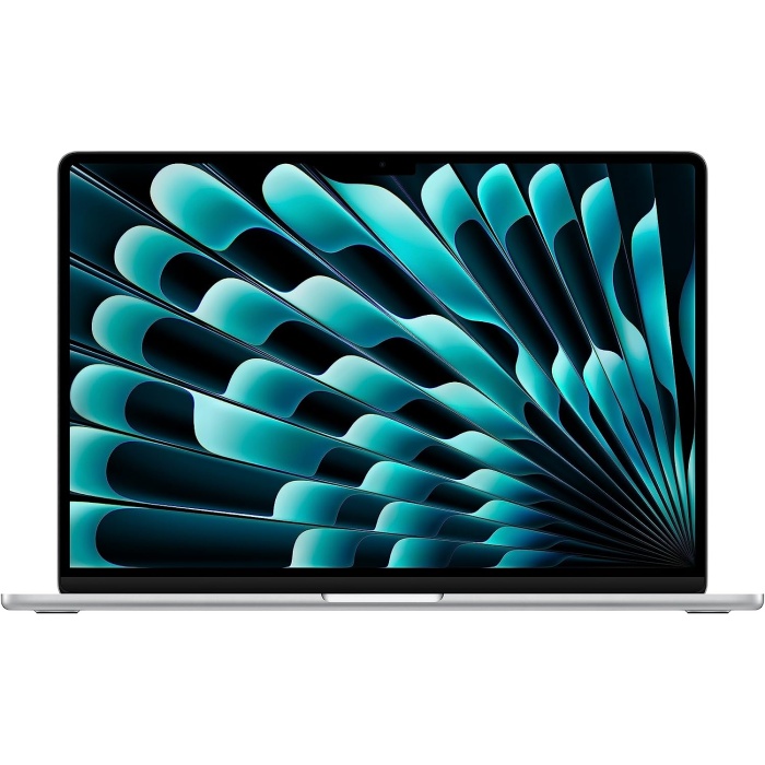 M2 çipli 2023 model MacBook Air laptop: 15.3 inç  Rna ekran, 8 GB RAM, 512 GB SSD depolama, arkadan aydınlatmalı kye, Touch ID.  ve iPad ile uyumlu; Gümüş Rengi