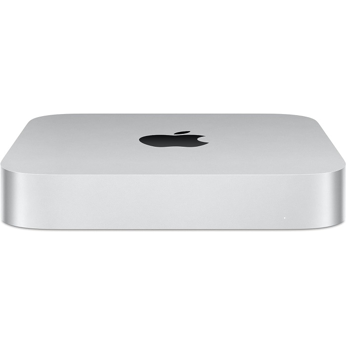 Mac mini 2023 M2 çip, 8 GB RAM, 256 GB SSD depolama alanı, Gigabit Ethernet özelliklerine sahip masaüstü biisayar.  ve iPad ile uyumlu