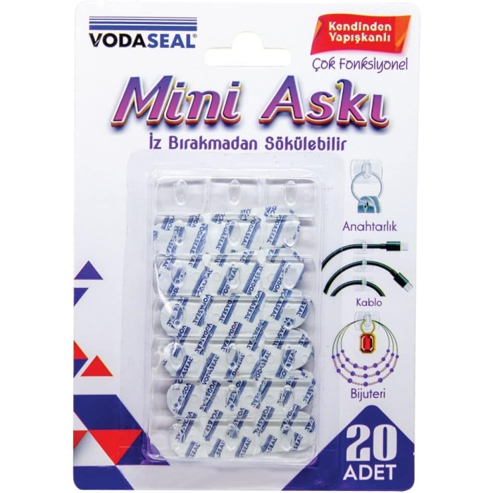 Mini Şeffaf Askı 20 li Paket