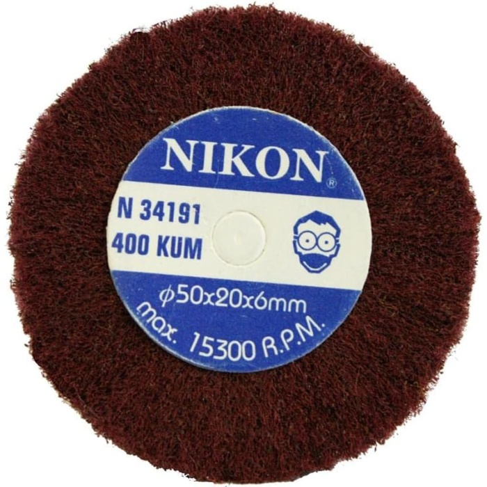 Nikon 34191 Saplı Mop Zımpara 50x20x6 mm 400 Kum