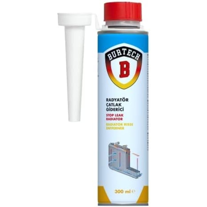 Burtech Radyatör Çatlak Giderici Sıvı, 300ml