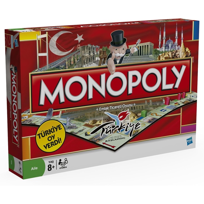 Hasbro Monopoly Türkiye Kutu Oyunu, +8 Yaş