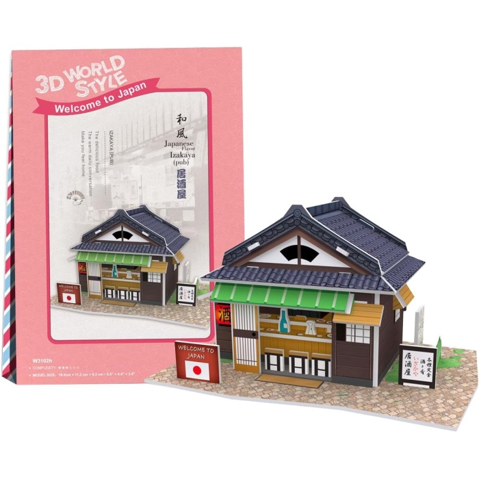 CUB/W3102H 3D 25 Parça Puzzle Japon Izakaya