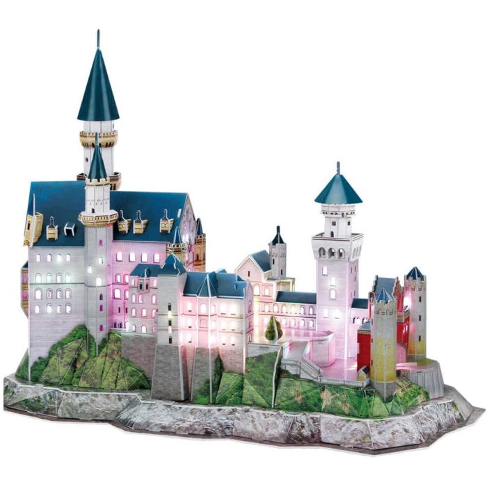 3D 128 Parça Puzzle Neuschwanstein Kalesi - Almanya (Led Işıklı)