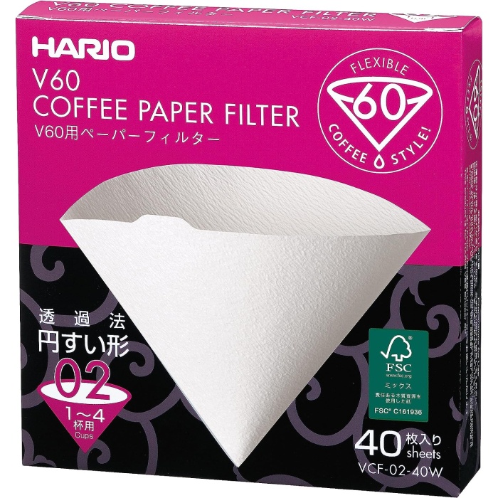 Hario V60 02 Dripper Filtresi (40 Adet)